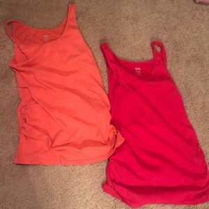 Fitted maternity tank tops old navy